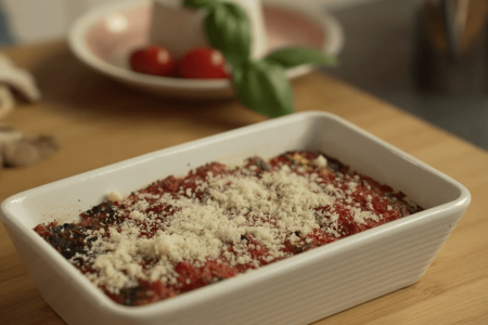 Cannelloni ai funghi porcini in friggitrice ad aria