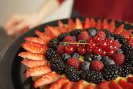 Fruit tart in air fryer