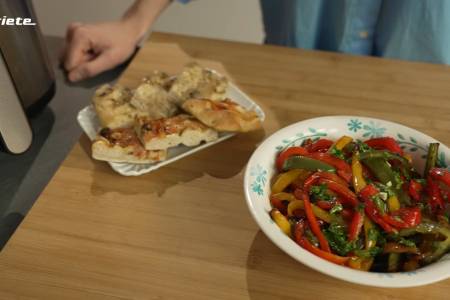 Roasted peppers in air fryer