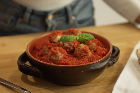 Polpette al sugo in friggitrice ad aria