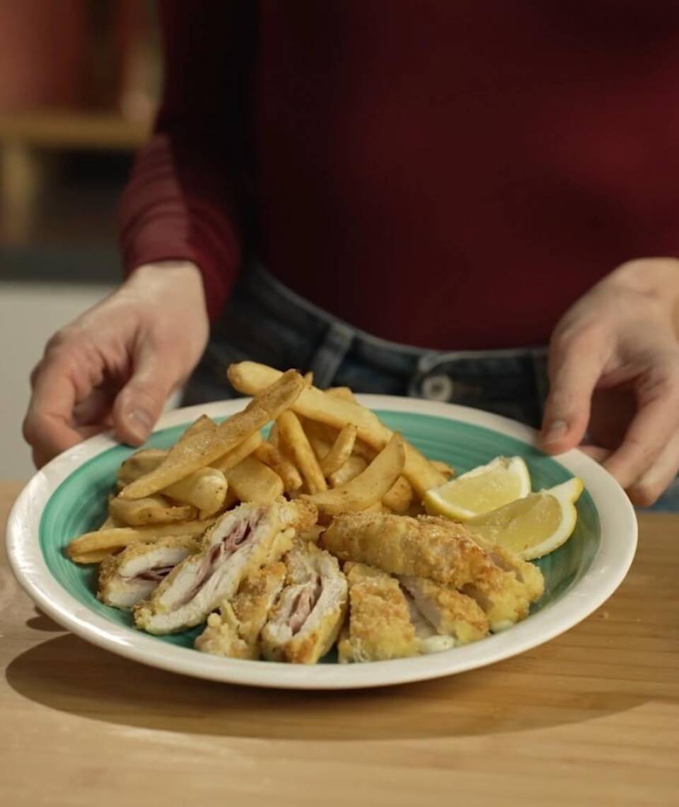 Cordon bleu in air fryer