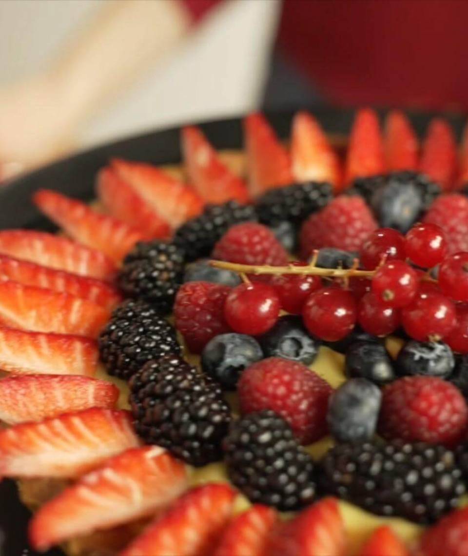 Fruit tart in air fryer