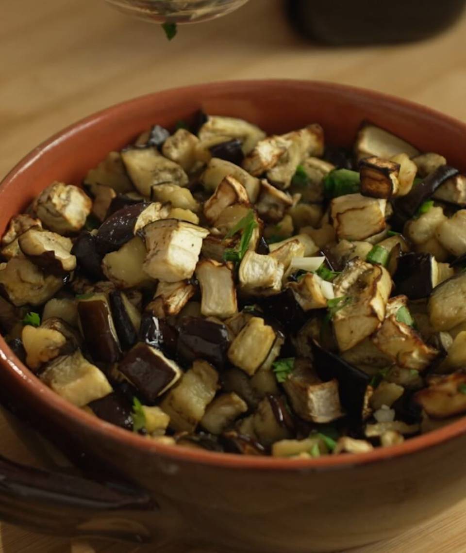 Fried eggplant in air fryer