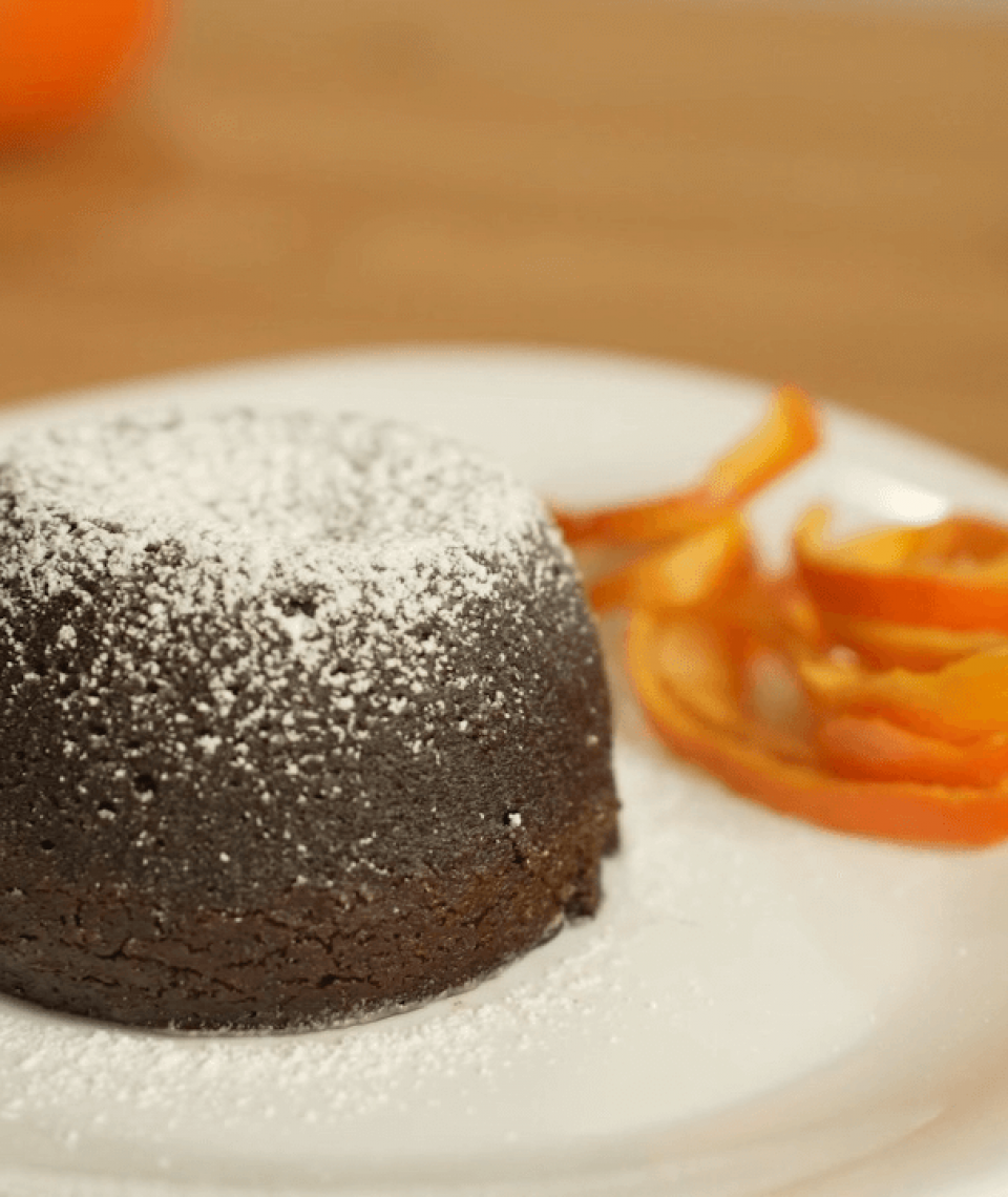 Chocolate cupcake in air fryer