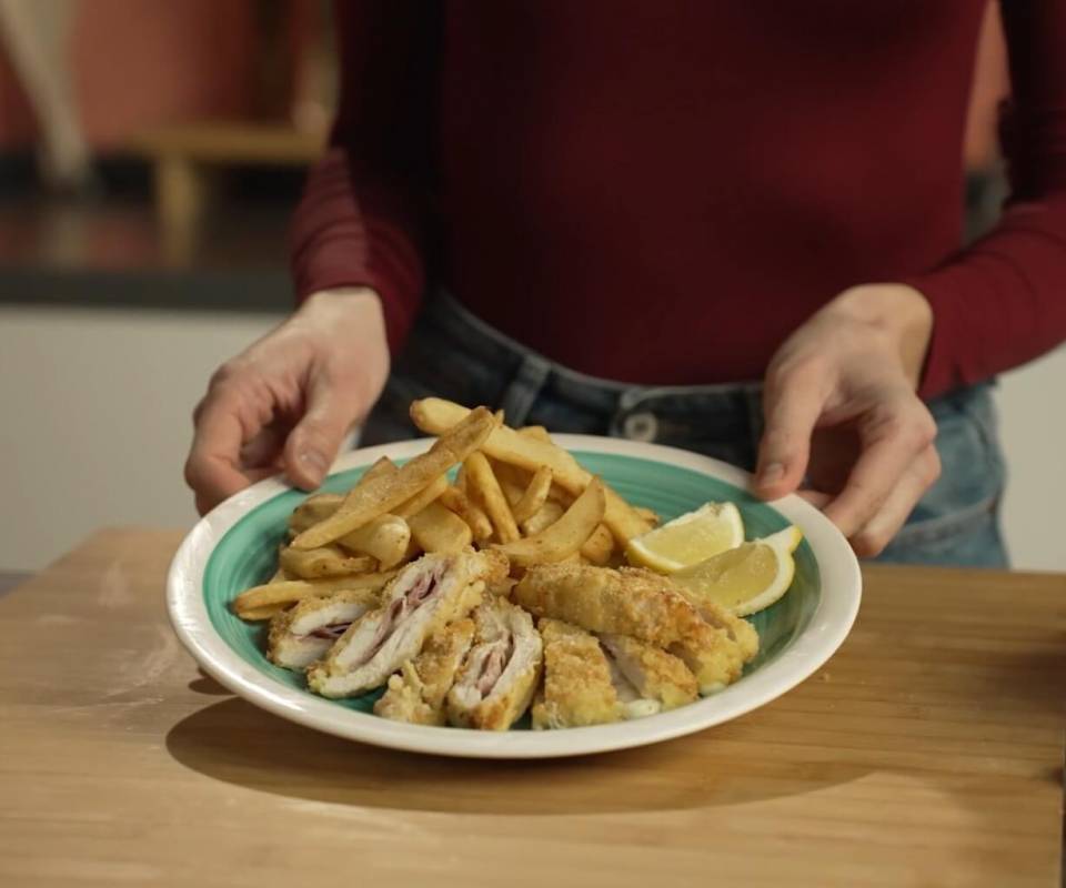 Cordon bleu in air fryer