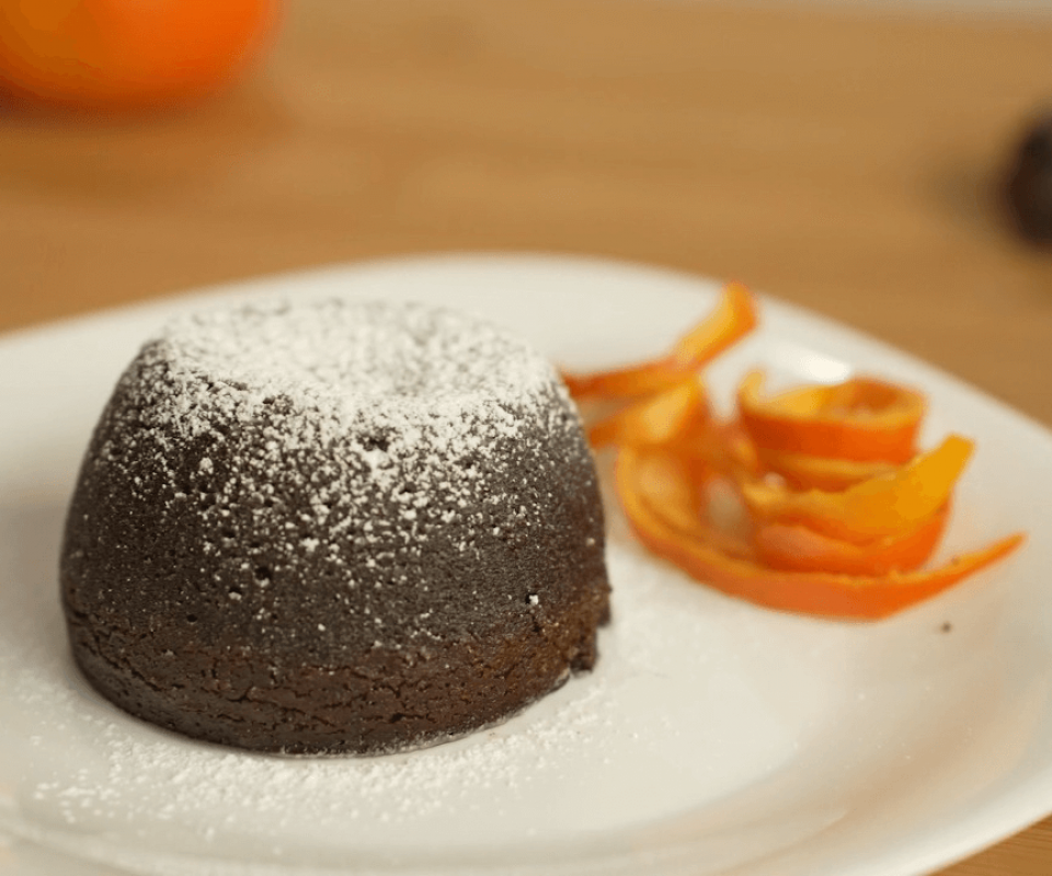 Chocolate cupcake in air fryer