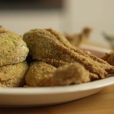 Stuffed squash blossoms in air fryer img 1