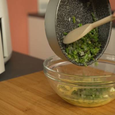 asparagus and pasta cooked