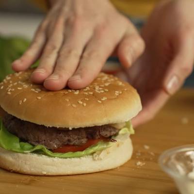 hamburger in air fryer