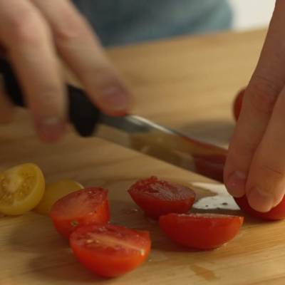 cut cherry tomatoes