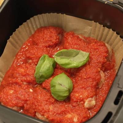 polpette al sugo in friggitrice ad aria