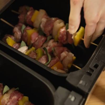 cook the skewers in air fryer