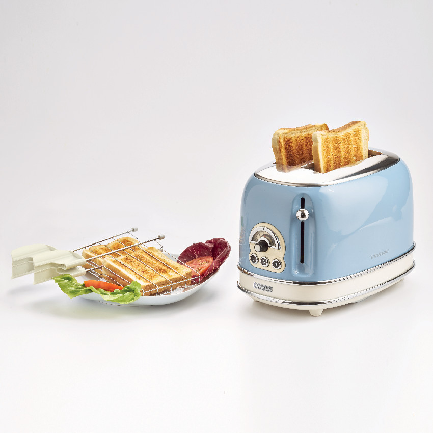 ARIETE Ariete - Vintage 2 Slice Toaster (Blue) - 155/15 (Hong Kong plug  with 220 Voltage) Fixed Size buy in United States with free shipping  CosmoStore