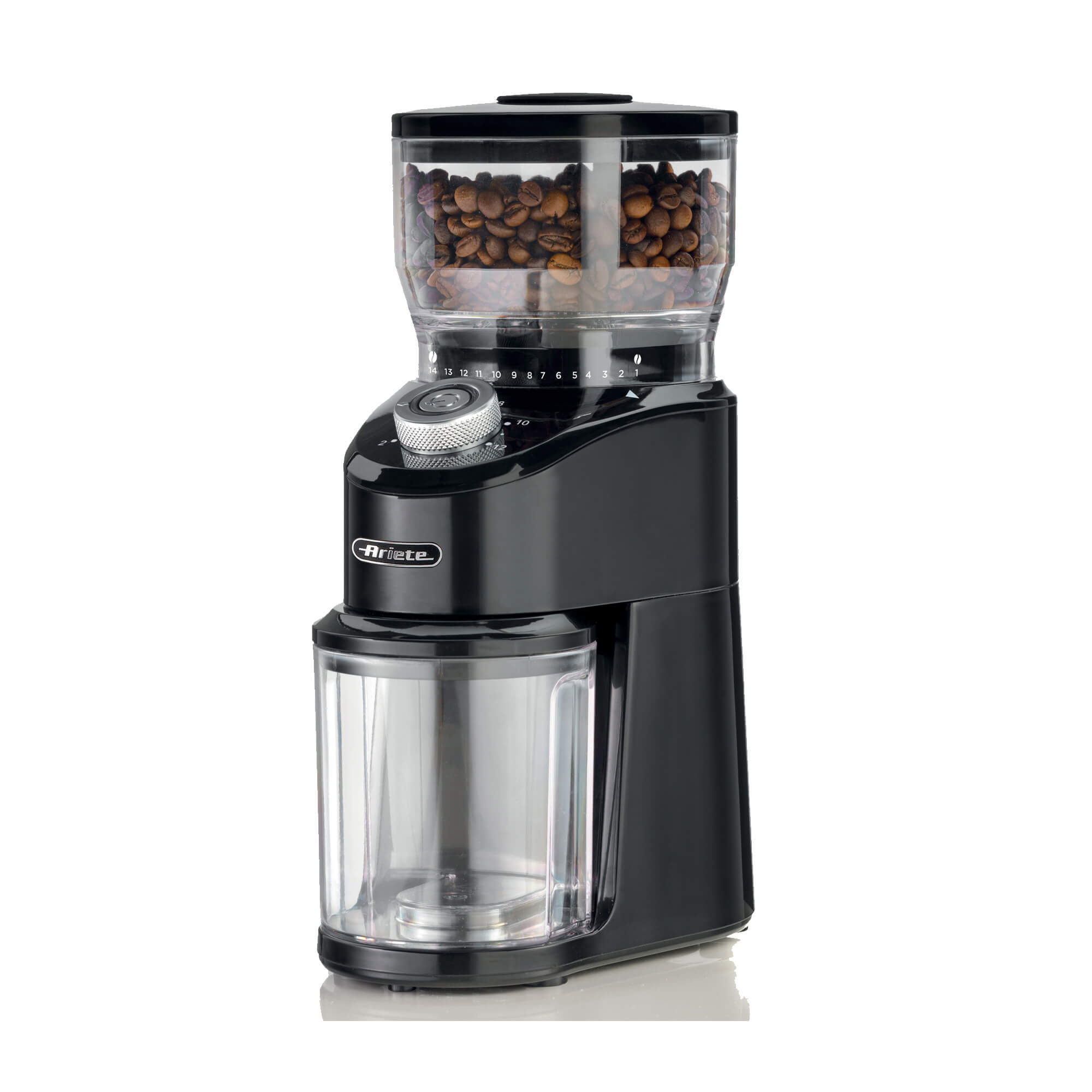 Ariete Conical Burr Electric Coffee Grinder - Professional Heavy Duty  Stainless Steel, Ultra Fine Grind with Adjustable Cup Size