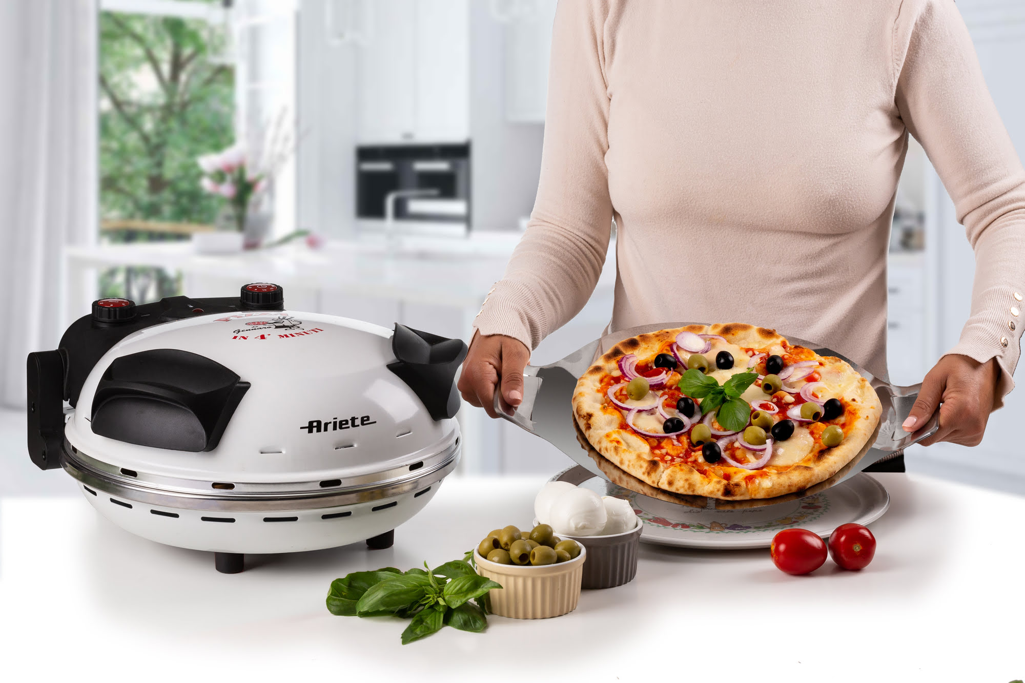 | White | for minutes 4 pizza homemade oven Ariete oven in Pizza