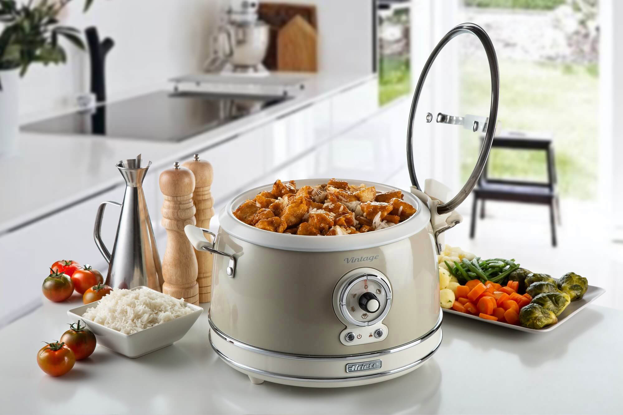 Electric Beige Rice Cooker Cooker Rice | & | Cooker Slow Ariete